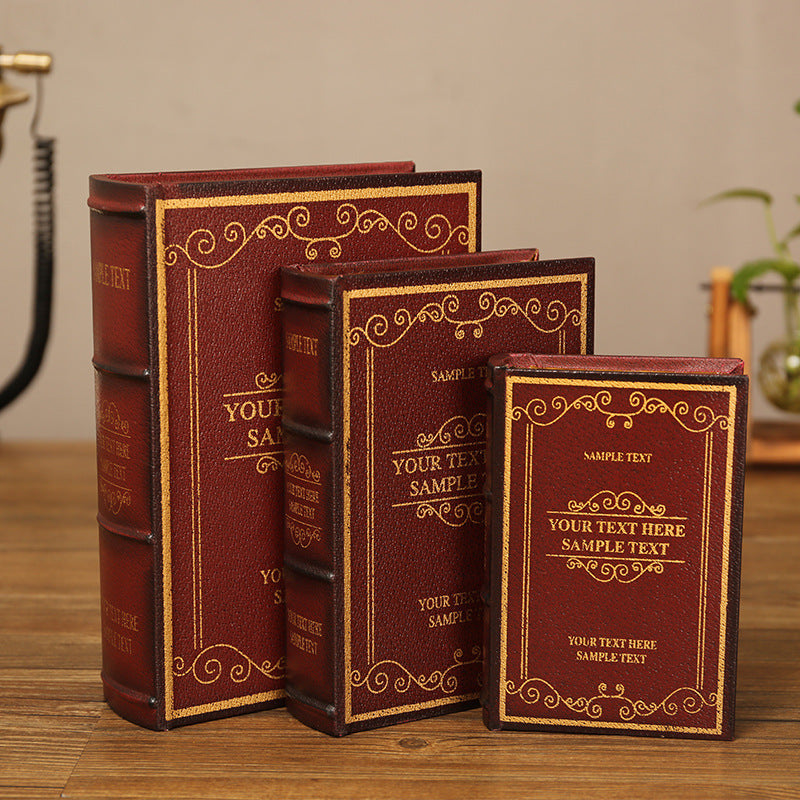 Dekoratives Buch-Tablett aus Holz, klassisches Design