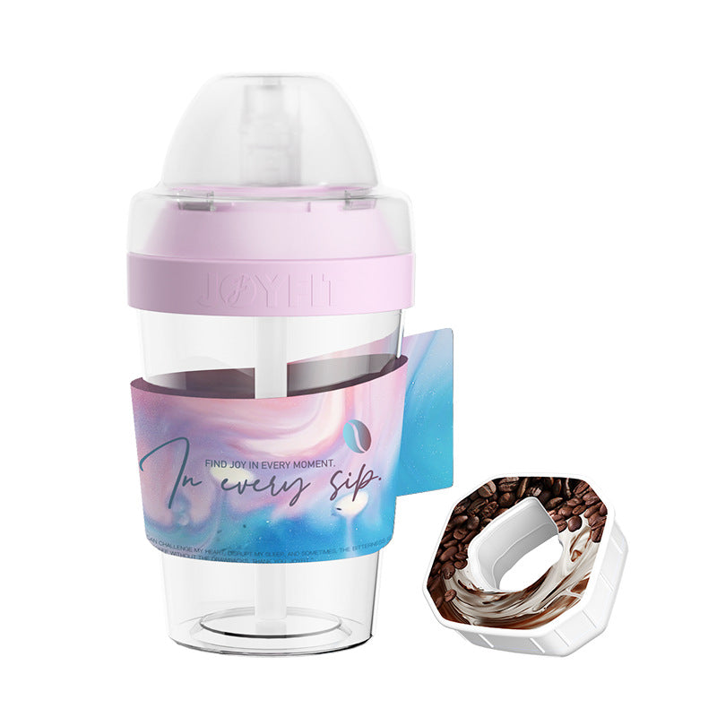Sporttrinkflasche mit Strohhalm, 400 ml