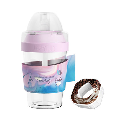 Sporttrinkflasche mit Strohhalm, 400 ml