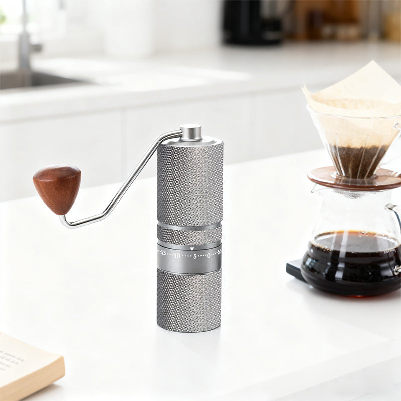 Handkaffeemühle mit Stahlkern, Luxus-Design