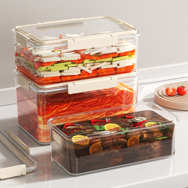 Luftdichte Frischebox aus Kunststoff, rechteckig
