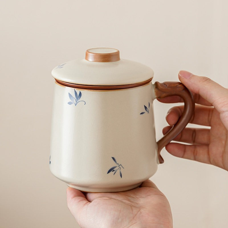 Keramiktasse mit Teesieb, 250 ml