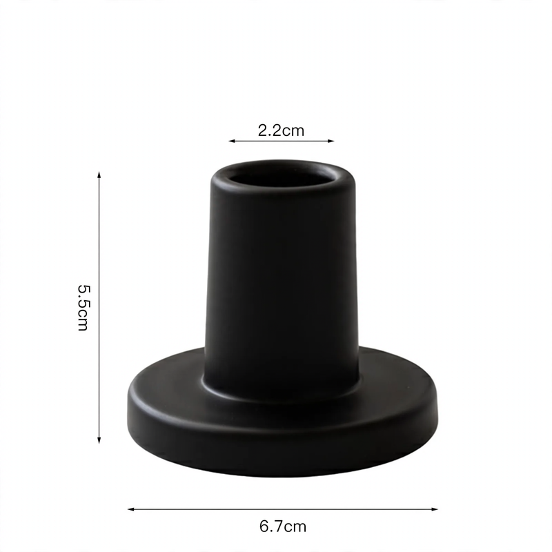 T-förmiger Glaskerzenständer, Natronkalkglas