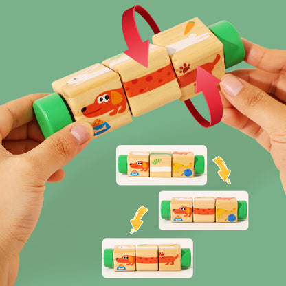 Holzpuzzle für Babys, 0–3 Jahre