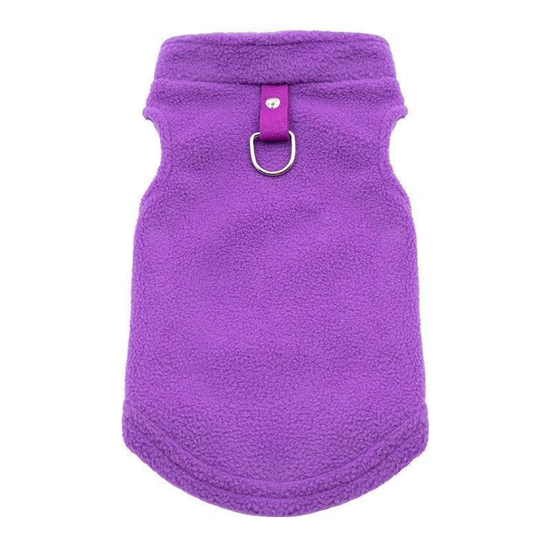 Hundemantel aus Sweatshirt-Stoff mit Taschen