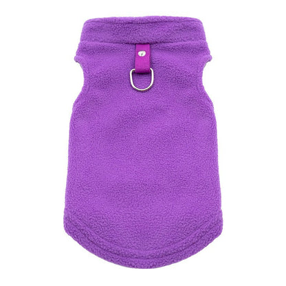 Hundemantel aus Sweatshirt-Stoff mit Taschen