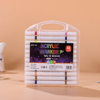 Acrylmarker-Set, 12–48 Farben, PVC-Stift