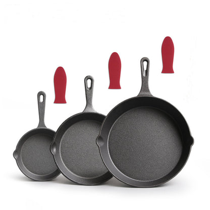 Gusseiserner Topf-Set, 3 oder 4 Teile, 14–26 cm