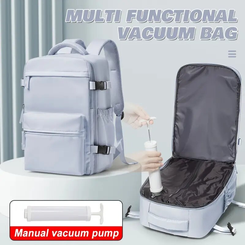 Kompressions-Rucksack, 36–55 L, mit Pumpe