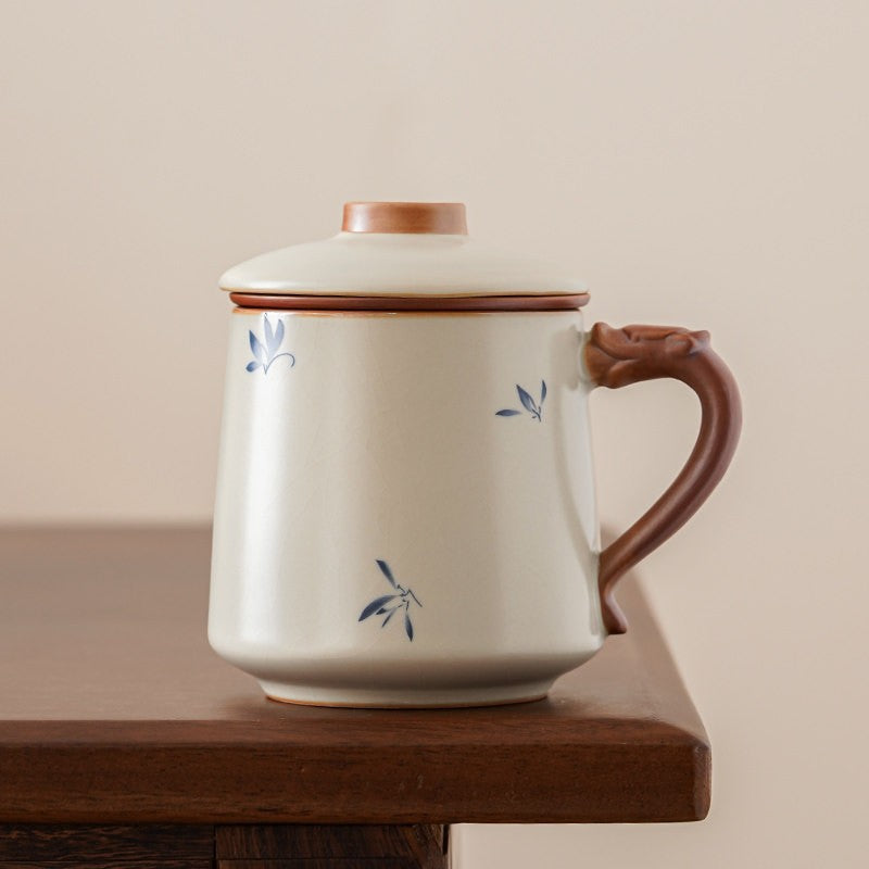 Keramiktasse mit Teesieb, 250 ml