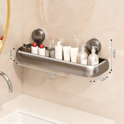 Badezimmer-Regal mit Saugnapf, höhenverstellbar
