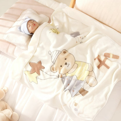 Babydecke aus Korallenfleece, 80×80 cm