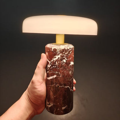 Marmor-Tischlampe Modell 5809, aufladbar, 3-stufig dimmbar