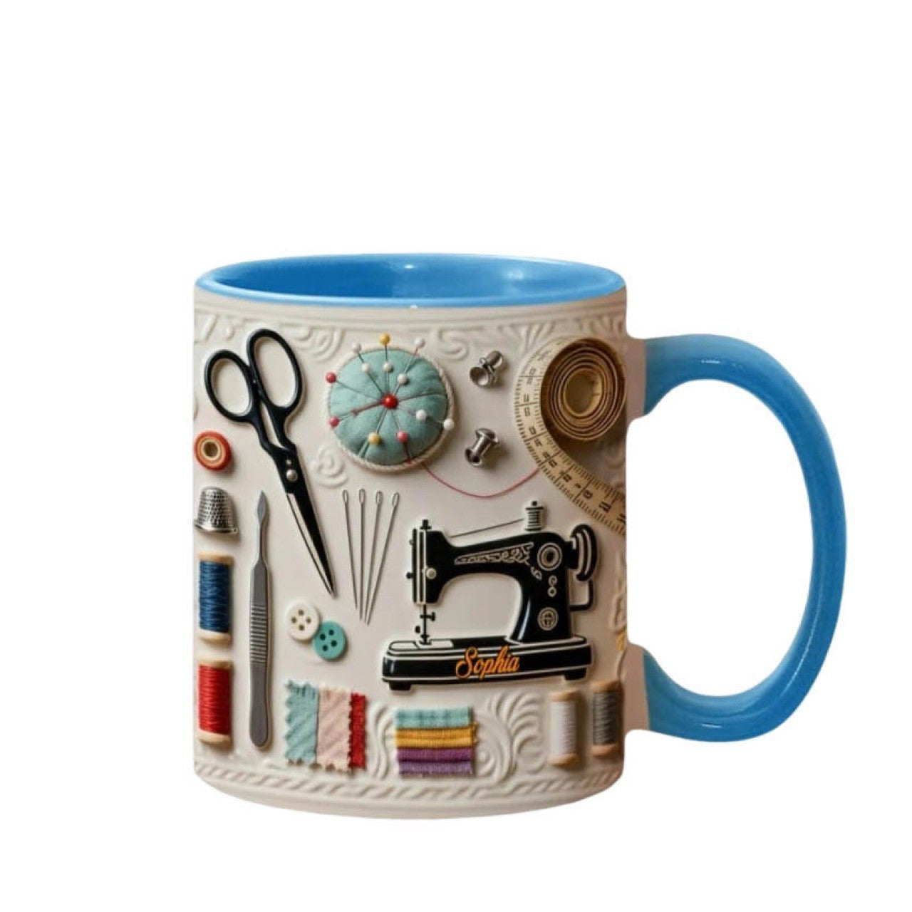Keramik-Kaffeetasse mit Motiv, 301-400ml