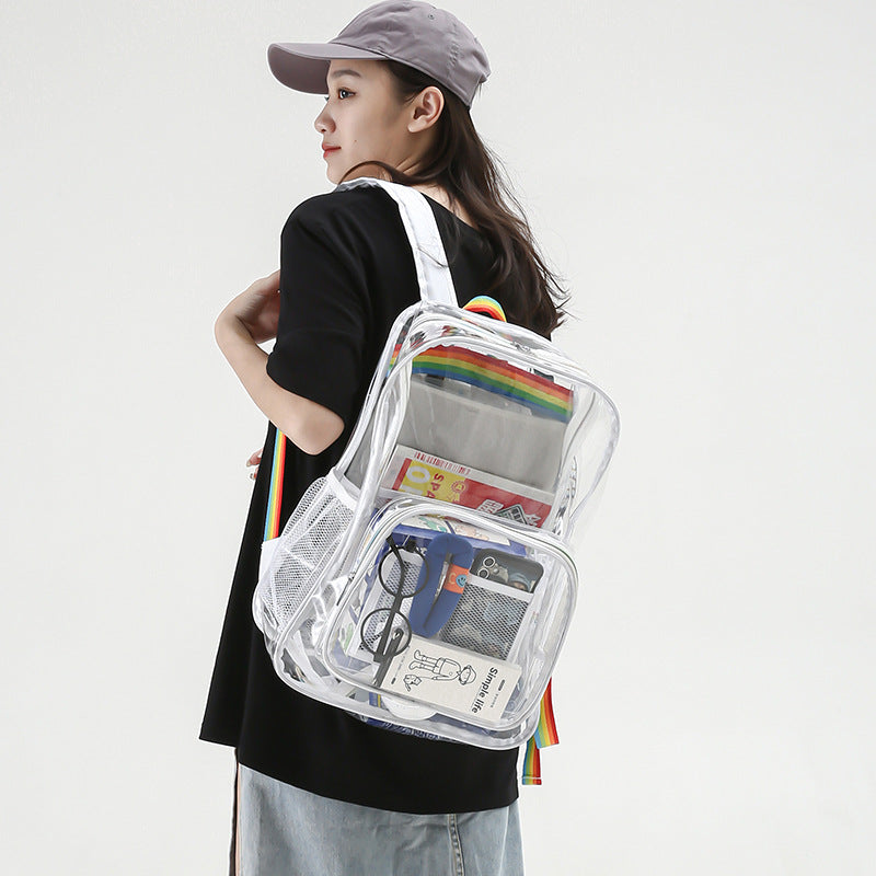 Transparenter Rucksack, PVC, wasserdicht