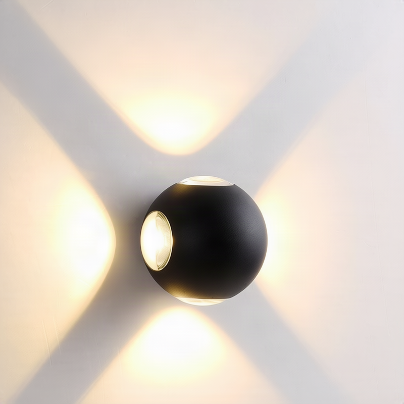 LED-Wandleuchte, Aluminium, wasserfest