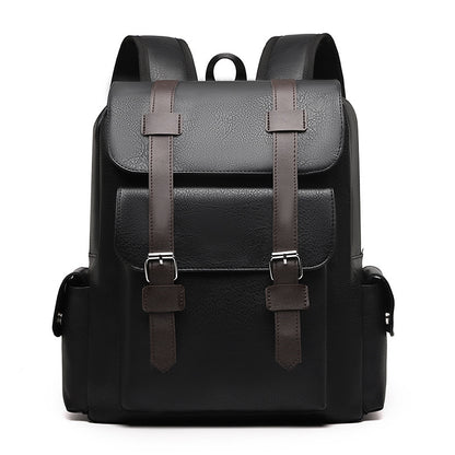 Rucksack aus PU-Leder, 20–35 L, Vintage-Stil