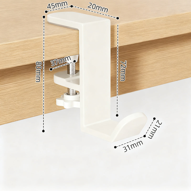 Verstellbarer Tisch-Rucksackhaken aus Aluminium
