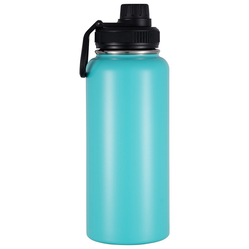 Isolierte Edelstahl-Trinkflasche mit Tragegriff