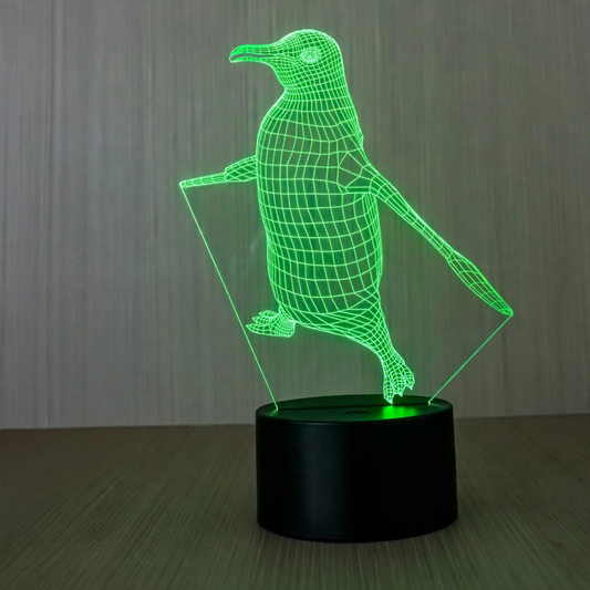 LED-Nachtlicht Pinguin mit Farbwechsel und Touchsteuerung