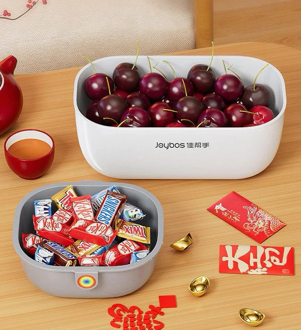 Praktische Snackschüssel | 2-stufiges Design für sauberes Snacken | Brehn