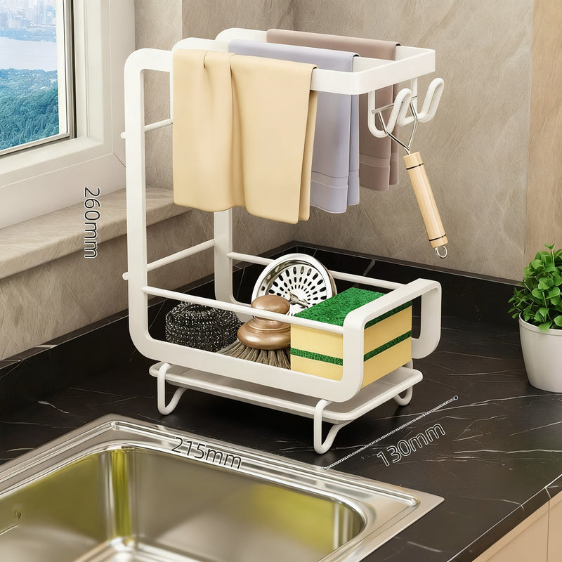 Spültuchregal aus Aluminium, wandhängend oder stehend