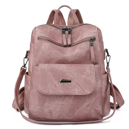 Damen-Rucksack aus PU, großes Fassungsvermögen