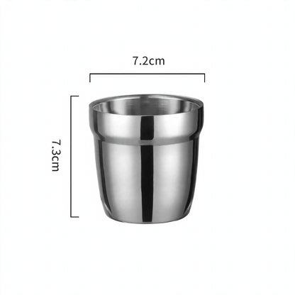 Doppelwandiger Edelstahlbecher, 175–260 ml