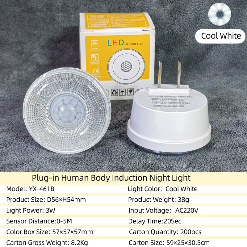 Bewegungsmelder-Nachtlicht, LED, steckbar