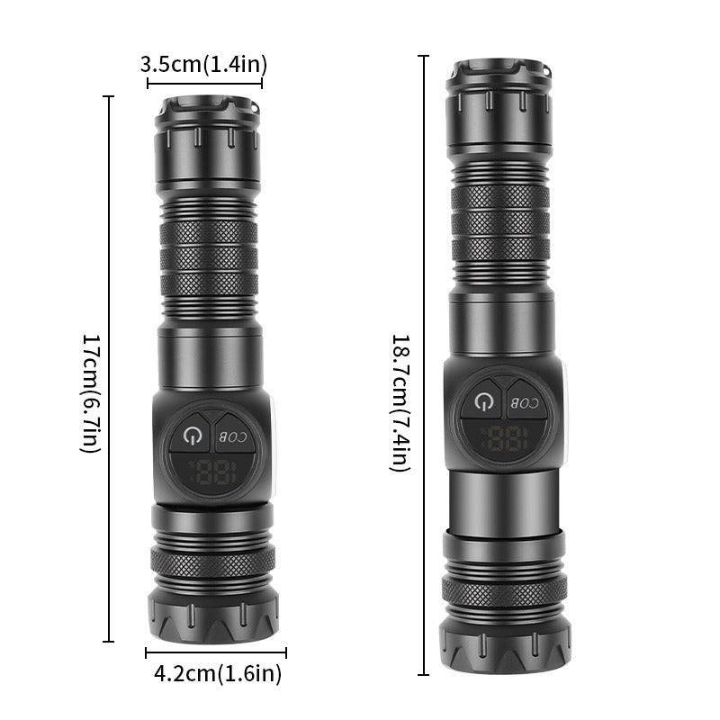LED-Taschenlampe, Aluminium, 300 mAh, fokussierbar