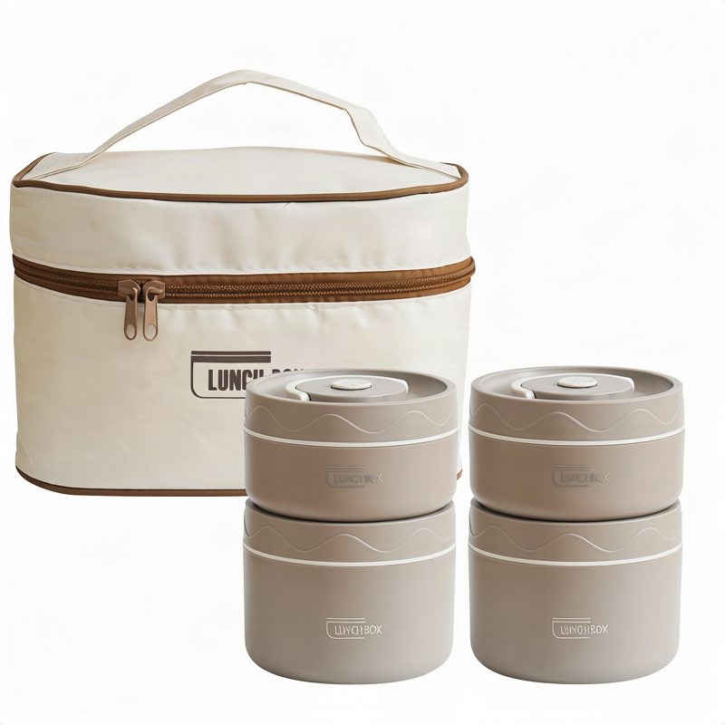 Isolierte Lunchbox aus 316er Edelstahl, rund