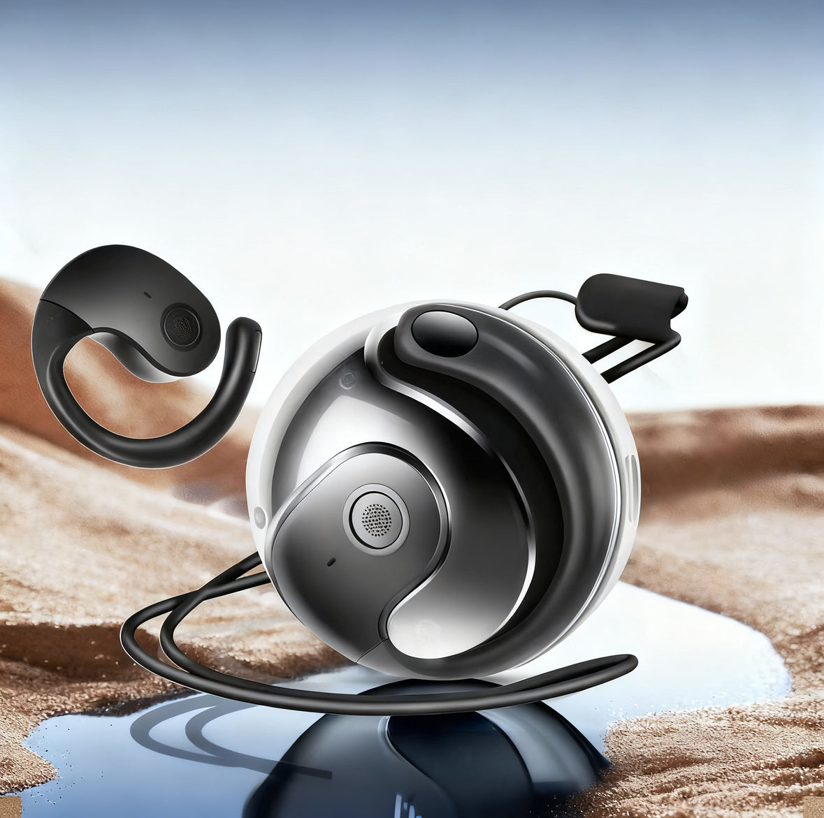 Bluetooth-Ohrhörer, Open-Ear-Design, sportlich