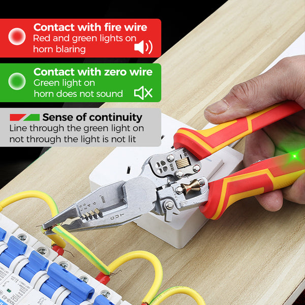 All-in-One Abisolierzange | Perfekt für das Wickeln und Spalten von Draht | Brehn