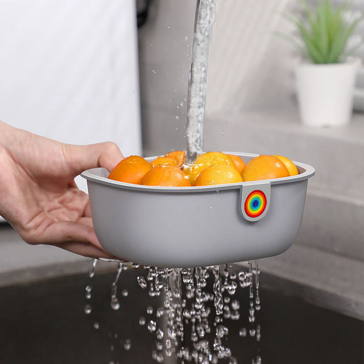 Praktische Snackschüssel | 2-stufiges Design für sauberes Snacken | Brehn