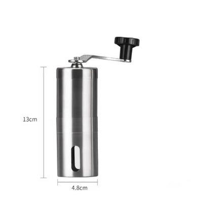 Handkaffeemühle mit Keramik-Mahlwerk, Edelstahl