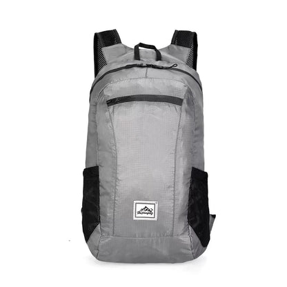Faltbarer Reiserucksack ultraleicht – Polyester, 20 L, für Laptop bis 12 Zoll, Reisen & Wandern