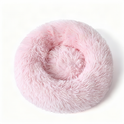 Flauschiges Katzenbett, rund, wärmend