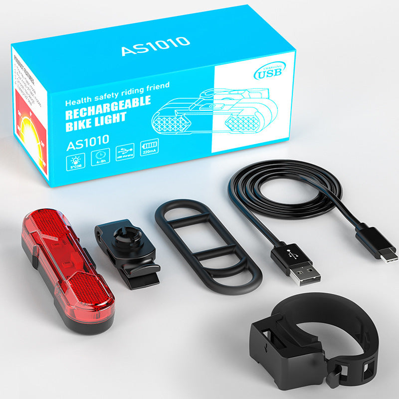 Fahrrad-Rücklicht USB-aufladbar, 360° drehbar