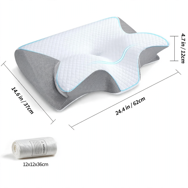 Nackenkissen aus Memory-Foam, Schmetterlingsform