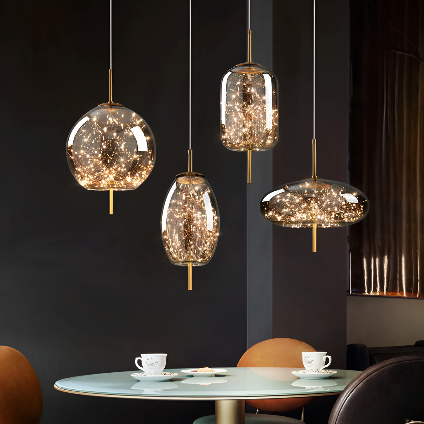 Brehn | Glas Nordisch Luxe Pendelleuchte