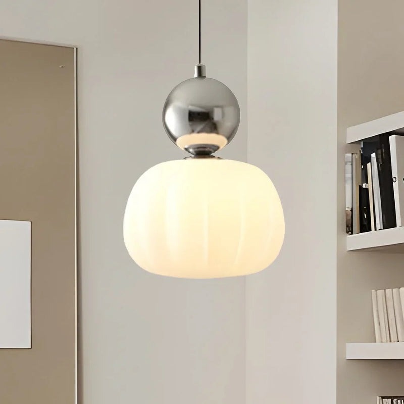 Brehn | Art Deco Pendelleuchte in Creme-Schattierung – Stil und Eleganz