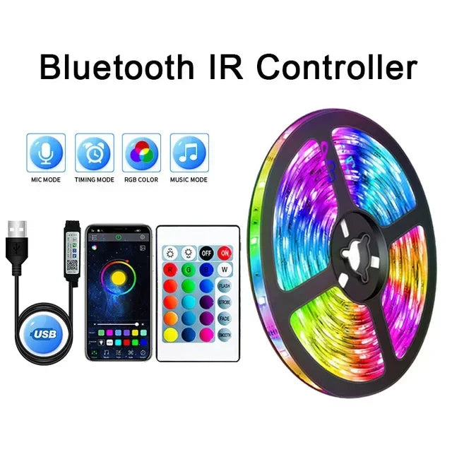 USB LED STRIPE MIT FARBWECHSEL - RGB LICHT FÜR RAUMDEKORATION & TV-HINTERGRUNDBELEUCHTUNG | Brehn