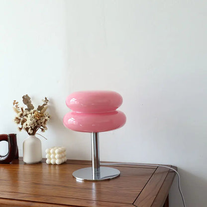 Brehn | DESIGNER GLAS TISCHLAMPE - AMBIENTE LED LAMPE FÜR SCHLAFZIMMER UND ARBEITSZIMMER