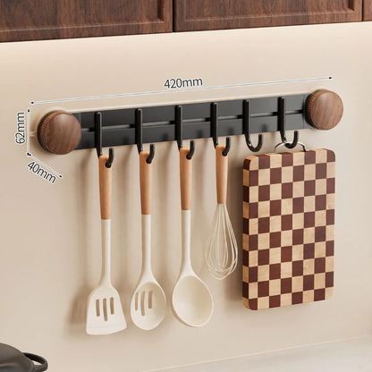 Saugnapf-Küchenleiste mit Haken, bohrlochfrei