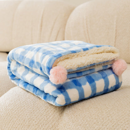 Wärmematte für Haustiere, Flanell, kariert