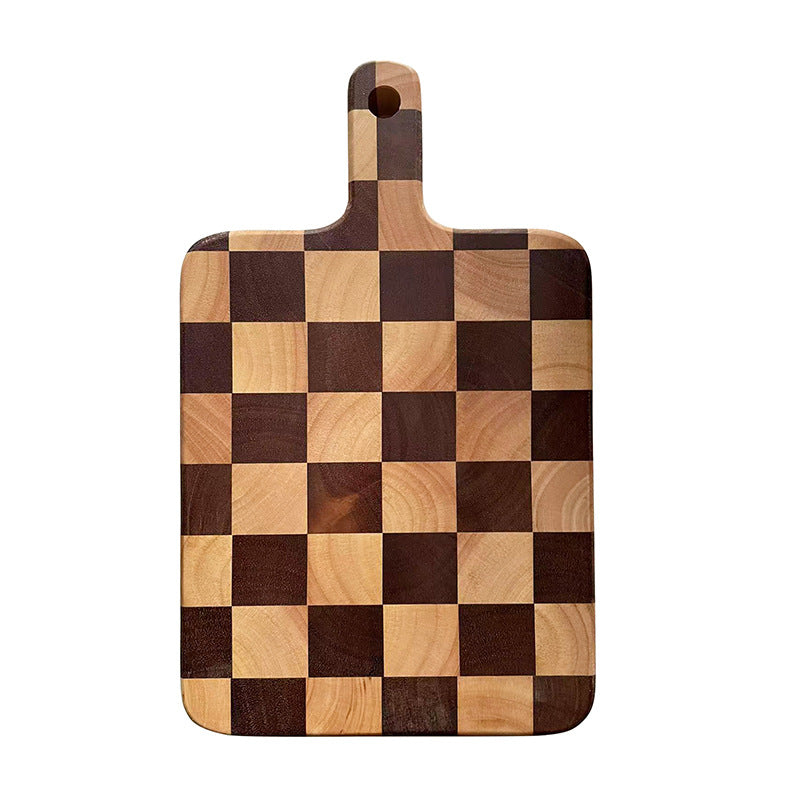 Holz-Schneidebrett, quadratisch, einzeln oder 3er-Set