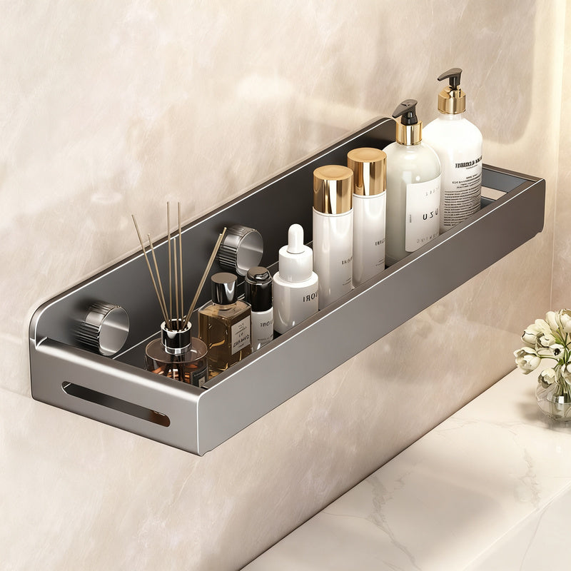 Unsichtbares Badezimmer-Wandregal ohne Bohren