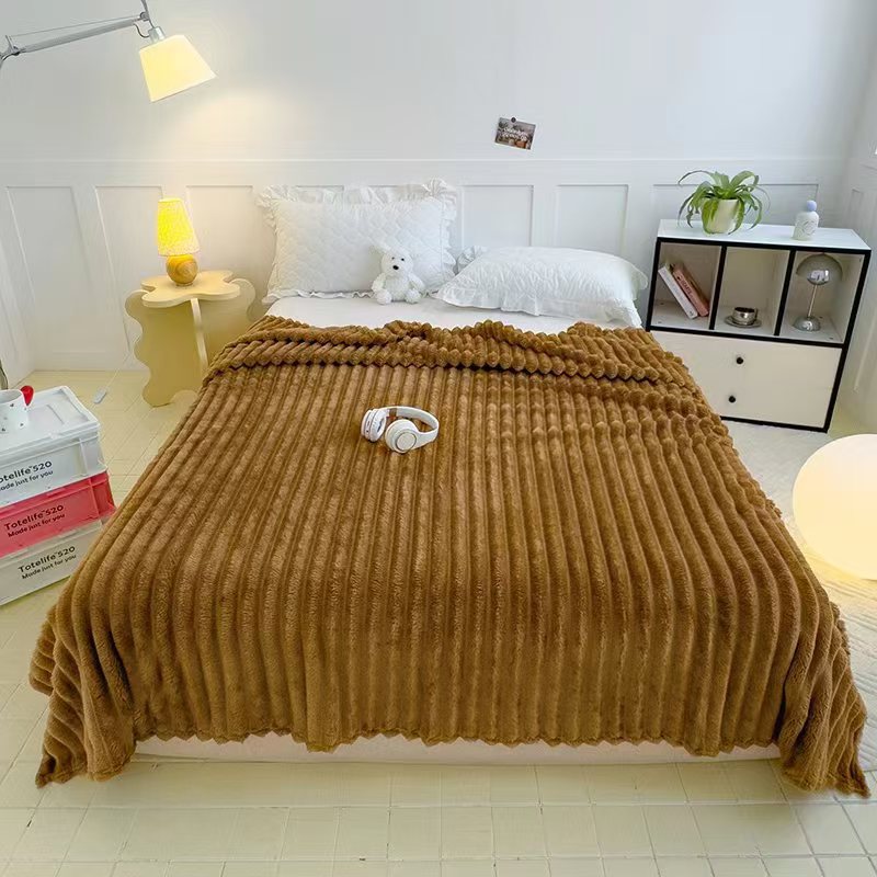 Korallenfleece-Decke, maschinenwaschbar