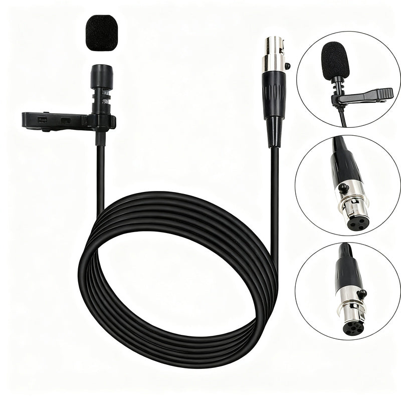 XLR-Adapterkabel für Funkmikrofone, 3-Pin/4-Pin