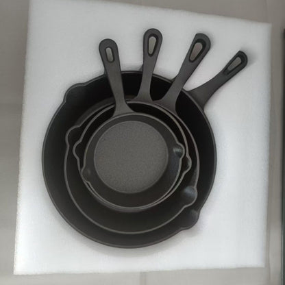 Gusseiserner Topf-Set, 3 oder 4 Teile, 14–26 cm